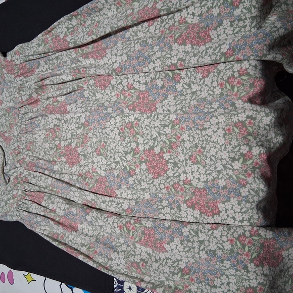 AUW Pink and Green Sleeveless Sundress - Picture 4 of 7